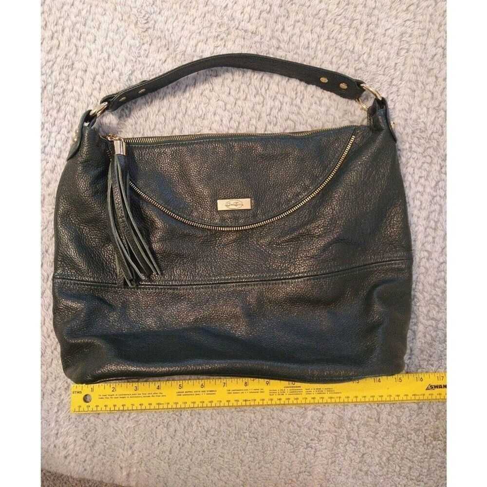 Onna ehrlich Leather hobo Olive Green bag Boho Hippie - Picture 7 of 12